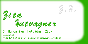 zita hutvagner business card